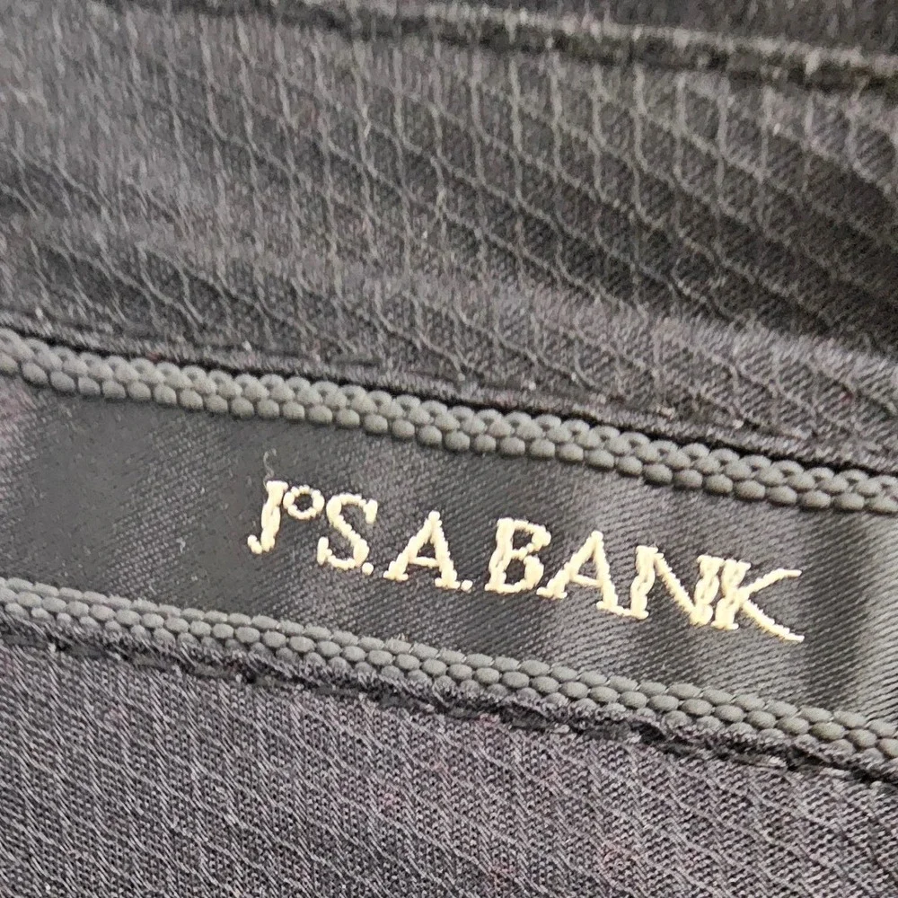 Jos. A. Bank Signature Collection Charcoal Gray Pleated Cuffed Dress Pants 34x28